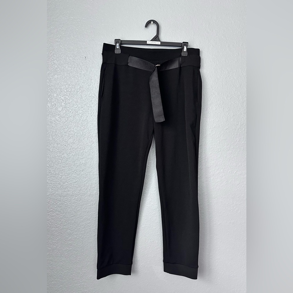 Zara Black Belted Pants Size Large
